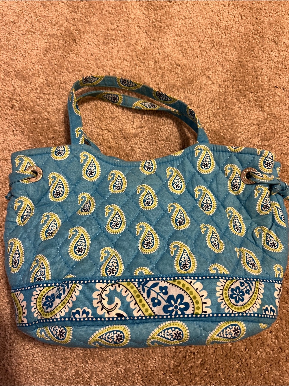 Vintage Vera Bradley purse in blue paisley